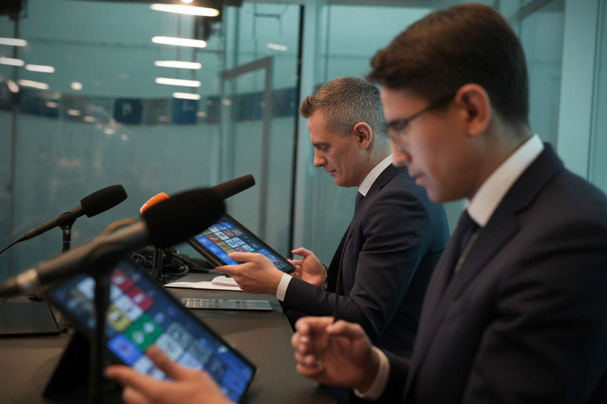 Journalistes analysant le tirage au sort FIFA de la Coupe du monde 2026