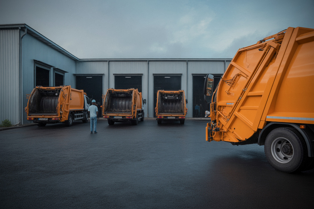 Dépôt Derichebourg touché par la grève des déchets