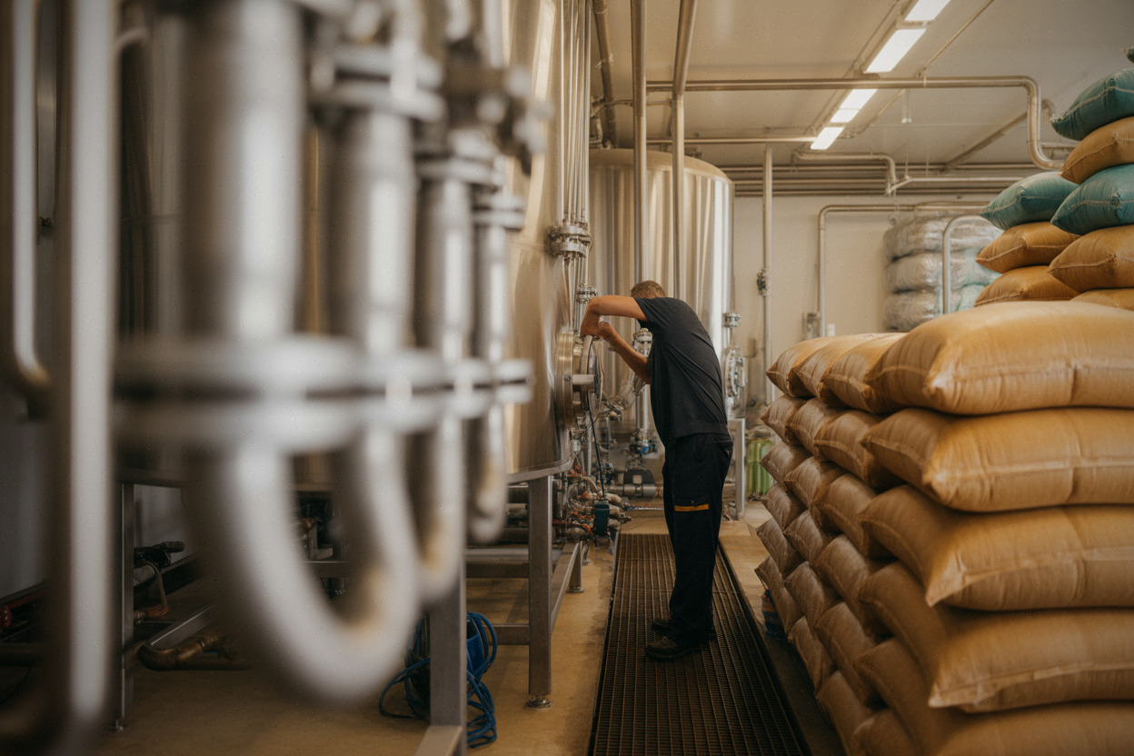 Équipements de brassage liés à l’eau au malt et au froid